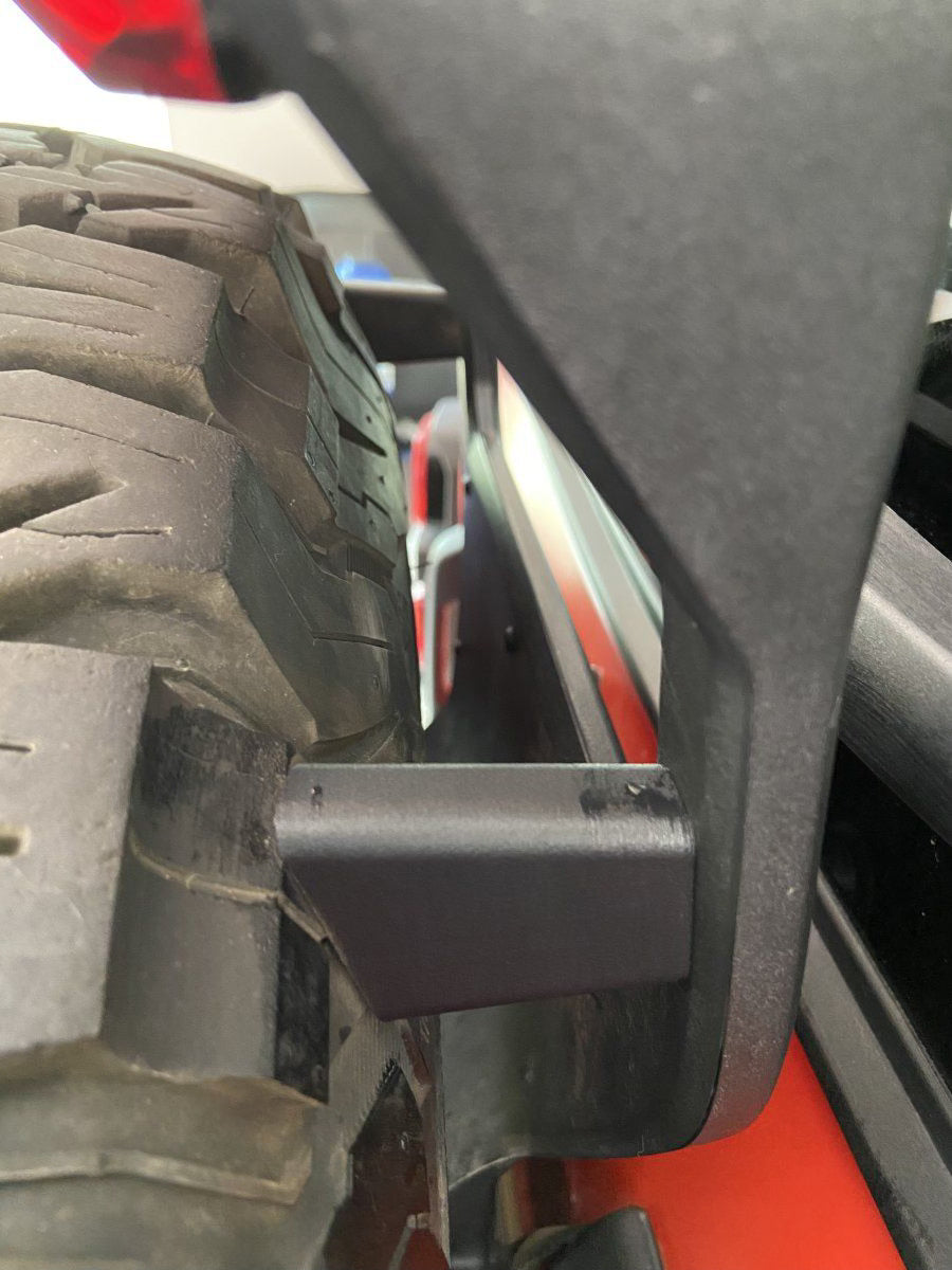 Spare tire offset bumper for Bronco Raptor - Install 2