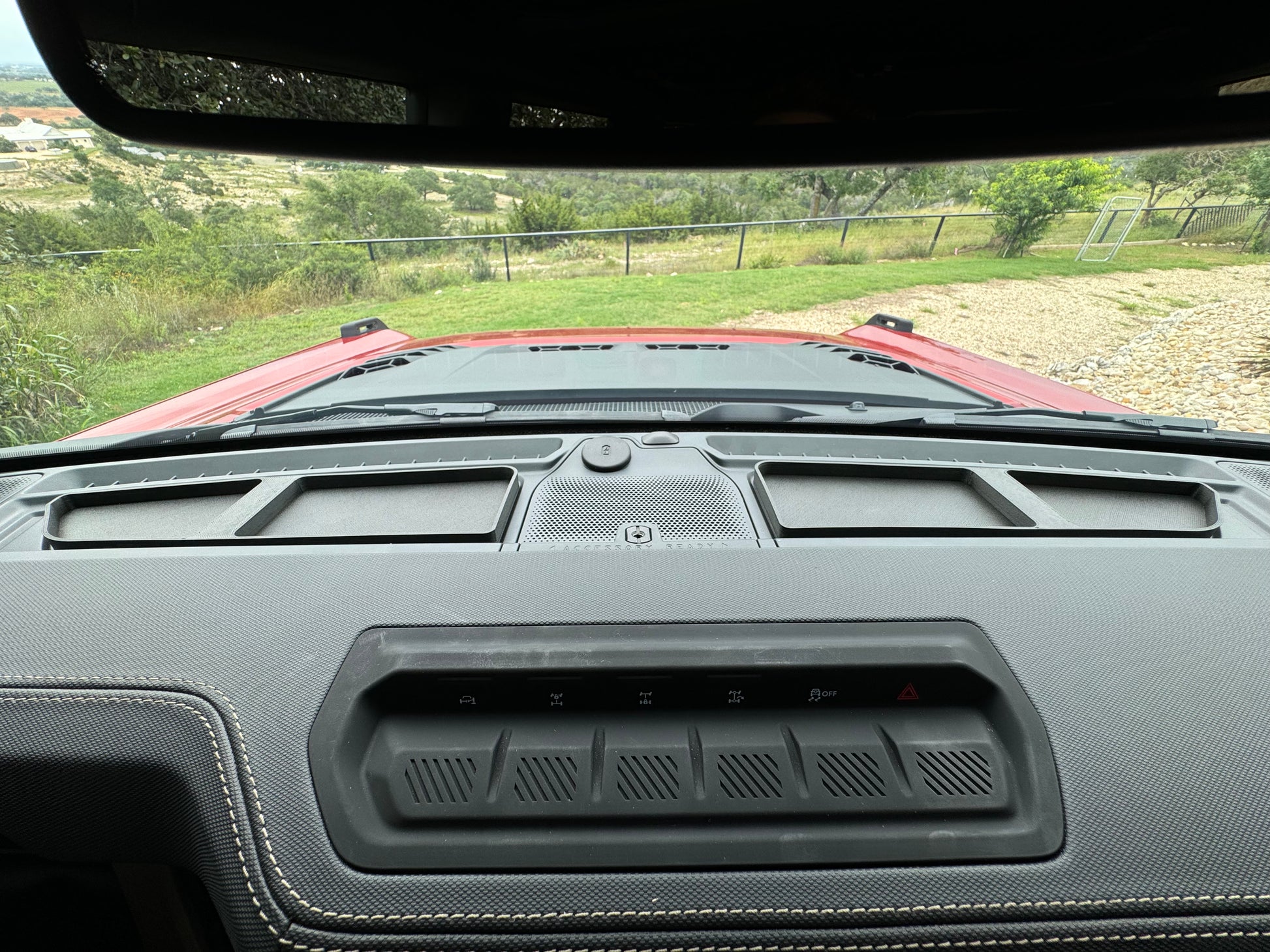 Ford Bronco dash mat storage kit